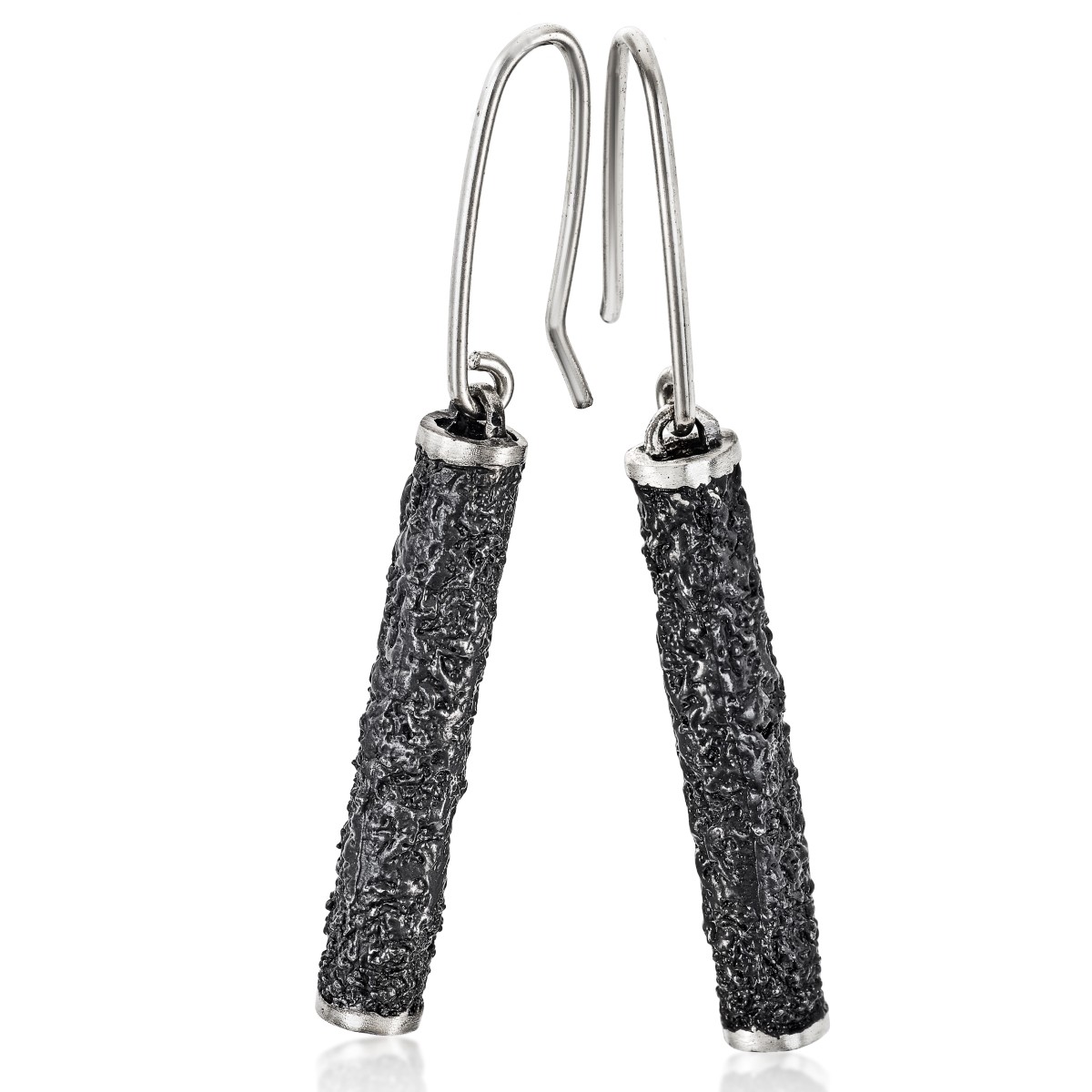 Large tube earrings Lava