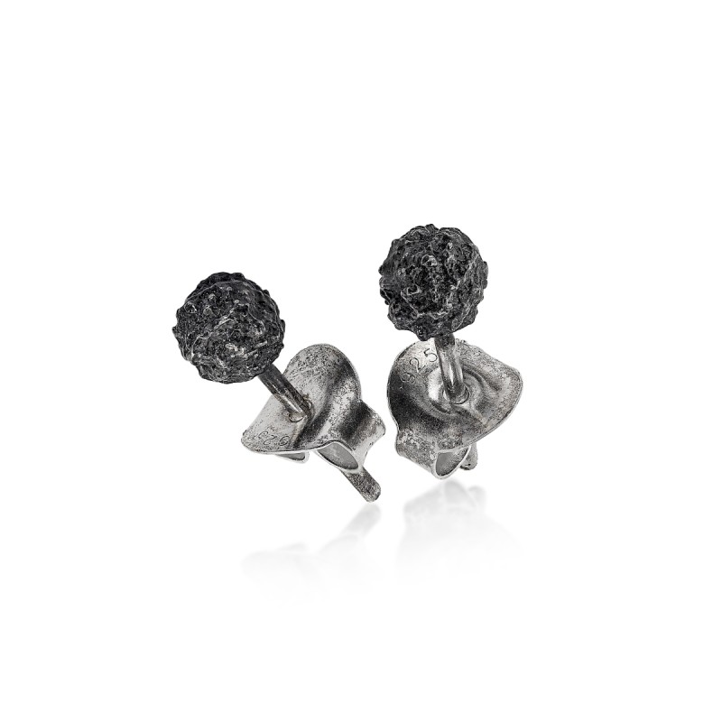 Small ball earrings Lava 2