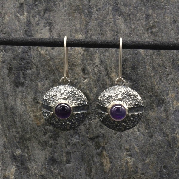 Stone earrings Lava