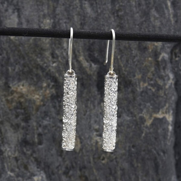 Large tube earrings Lava