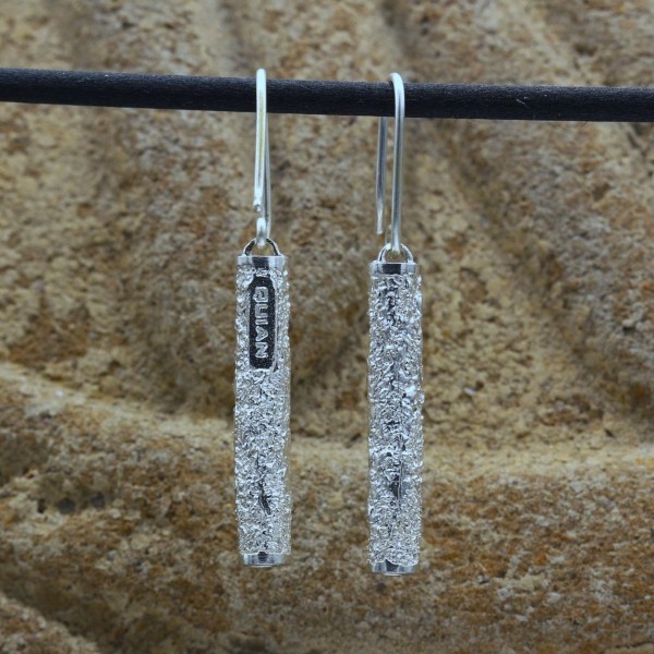 Large tube earrings Lava