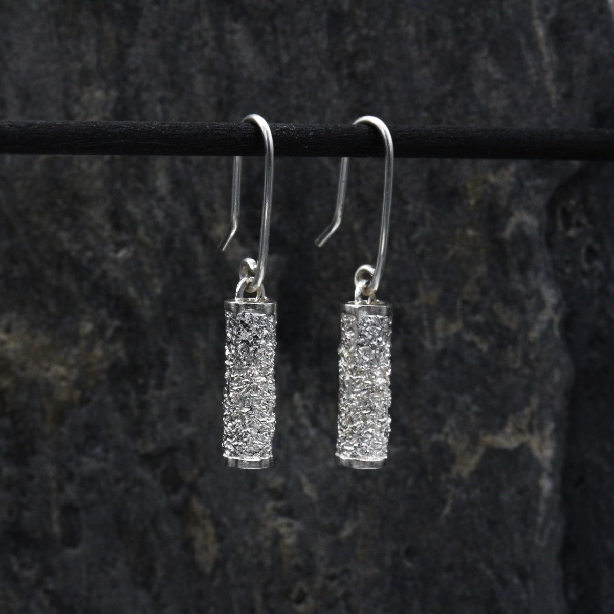 Pendientes Lava tubo pequeño