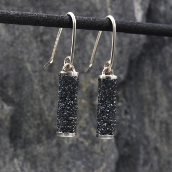 Small tube earrings Lava
