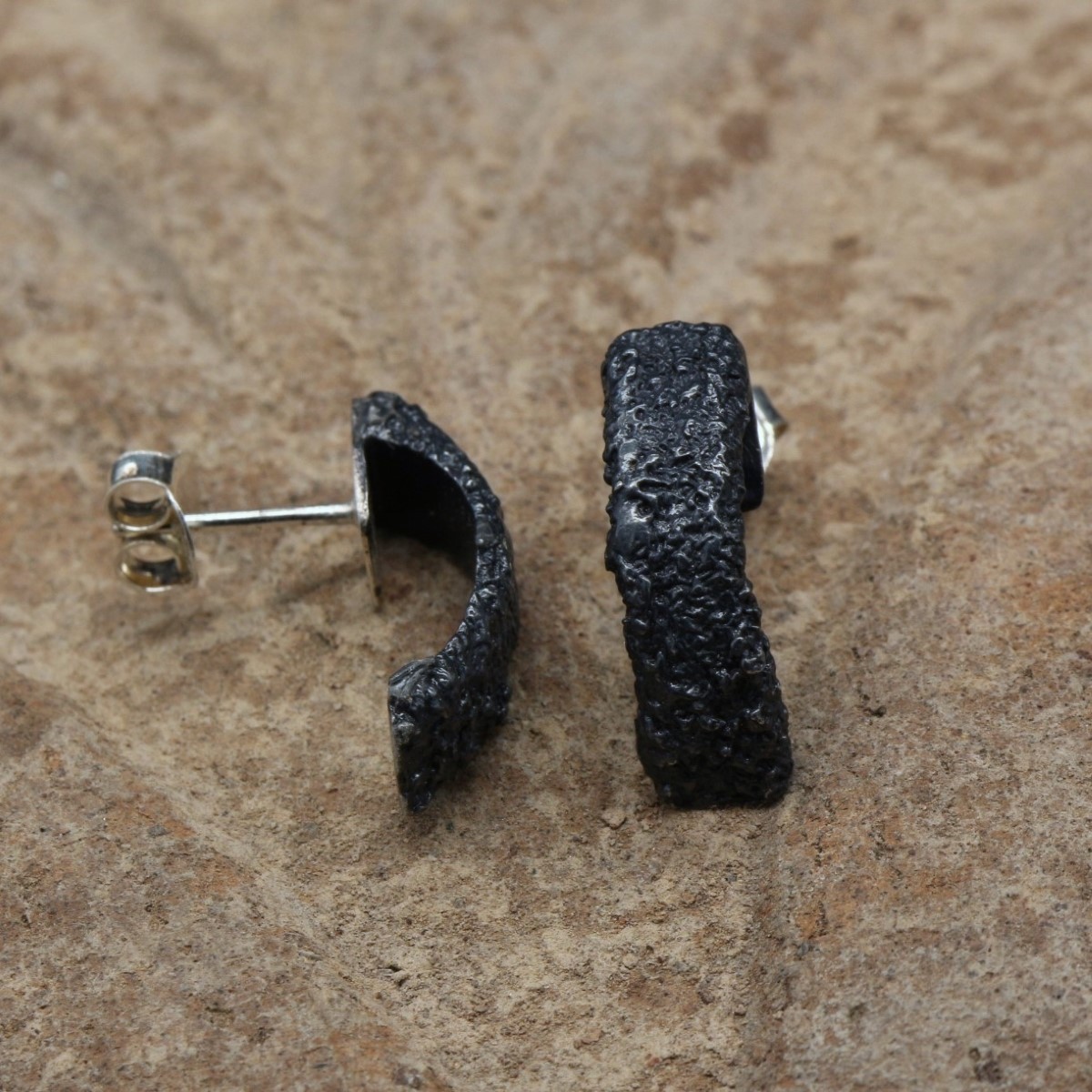 Pendientes Lava medio aro