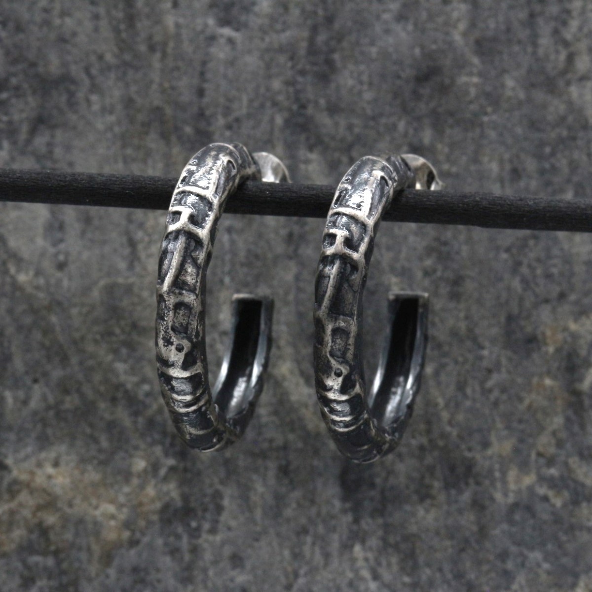 Large hoop earrings TM